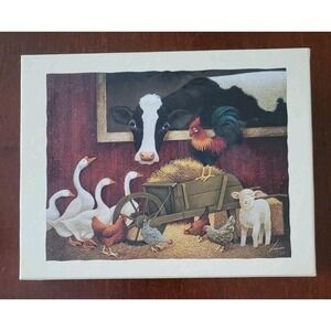 1996 Lang Deluxe Notecard Set Of 16 "All My Friends" By Lowell Herrero New